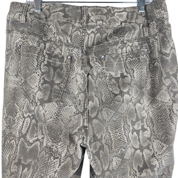 Lane Bryant Tan Snake Print Straight Leg  Comfortable Women's Jeans 16 - Picture 5 of 6